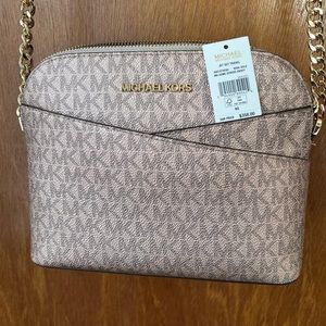 Rose gold crossbody bag